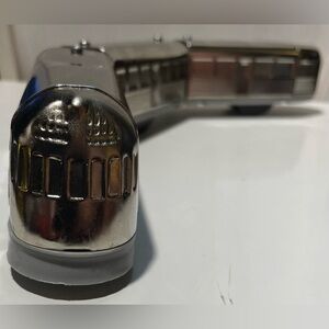 Vintage Schylling Streamliner Collectors 3 Car Chrome Plated Tin Train Toy Train